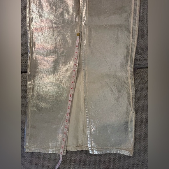 NWOT Zara Metallic Silver High-Waisted Midi Skirt – Size Small - Picture 11 of 15